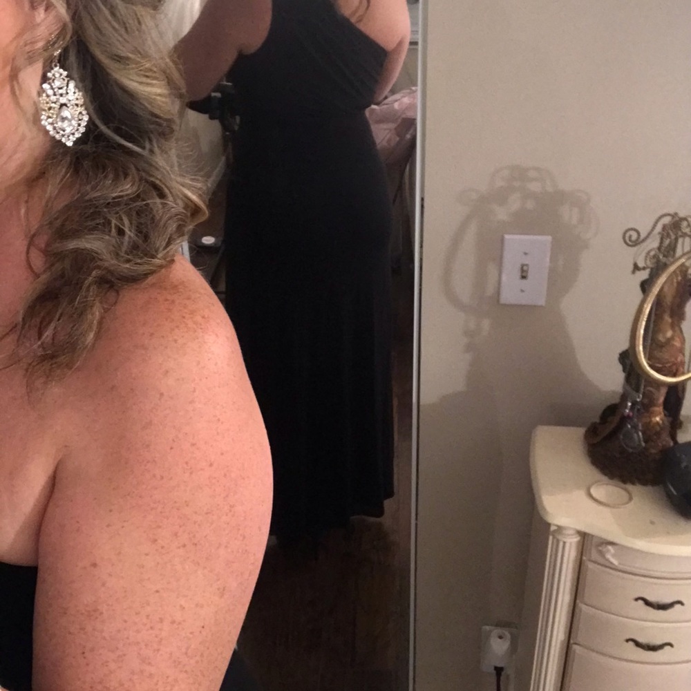 GIANNI BINI BLACK EVENING DRESS